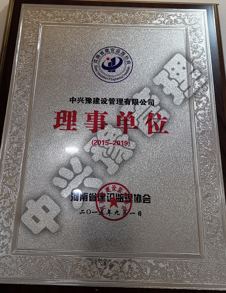2015-2019年度河南省建設監理協(xié)會(huì )理事單位
